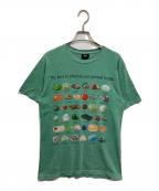 stussyステューシー）の古着「STONES PIGMENT DYED TEE」｜グリーン