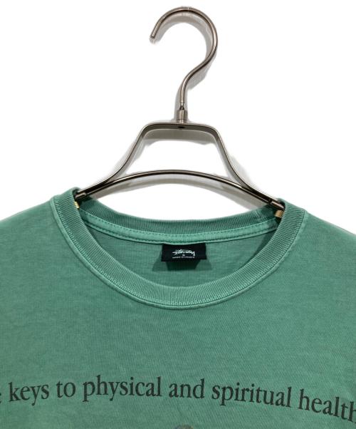 stussy（ステューシー）stussy (ステューシー) STONES PIGMENT DYED TEE グリーン サイズ:Sの古着・服飾アイテム