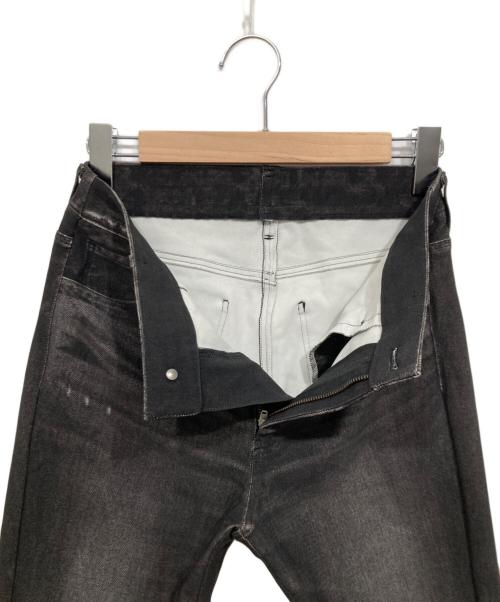 comme ca（コムサ）comme ca (コムサ) ヴィンテージデニムリアルプリントハイテンション パンツ グレー サイズ:7の古着・服飾アイテム