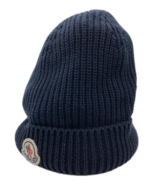 MONCLER（モンクレール）MONCLER (モンクレール) ニット帽 ネイビーの古着・服飾アイテム