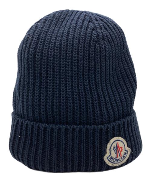 MONCLER（モンクレール）MONCLER (モンクレール) ニット帽 ネイビーの古着・服飾アイテム