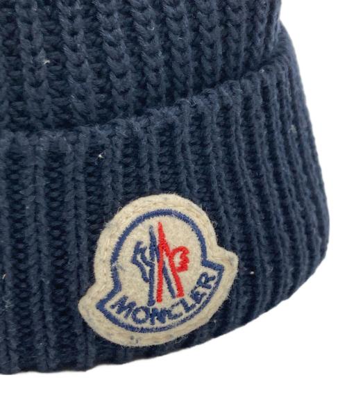 MONCLER（モンクレール）MONCLER (モンクレール) ニット帽 ネイビーの古着・服飾アイテム