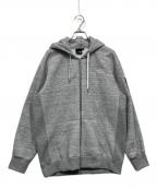 THE NORTH FACEザ ノース フェイス）の古着「ジップパーカー / Square Logo FullZip」｜グレー
