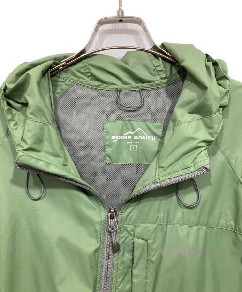 Eddie Bauer（エディーバウアー）Eddie Bauer (エディーバウアー) フーデッドジャケット グリーン サイズ:Ｌの古着・服飾アイテム