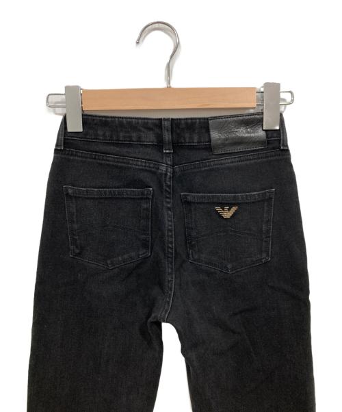 EMPORIO ARMANI（エンポリオ アルマーニ）EMPORIO ARMANI (エンポリオ アルマーニ) スリムデニムジーンズ ブラック サイズ:W24（61cm）の古着・服飾アイテム