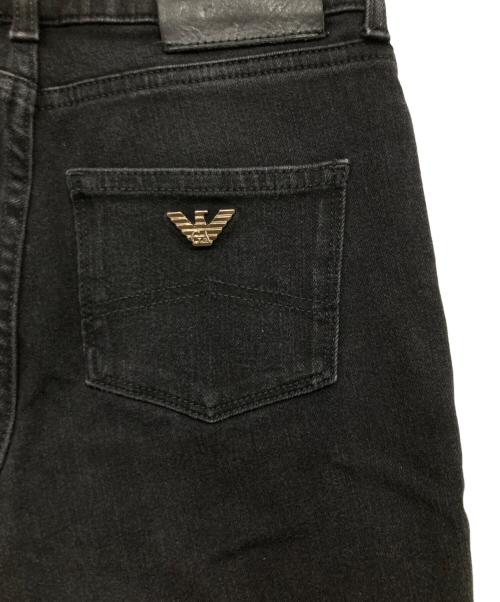 EMPORIO ARMANI（エンポリオ アルマーニ）EMPORIO ARMANI (エンポリオ アルマーニ) スリムデニムジーンズ ブラック サイズ:W24（61cm）の古着・服飾アイテム
