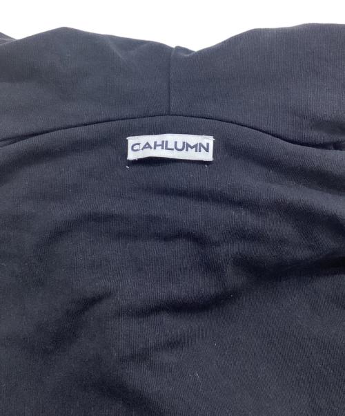 chalumn（カウラム）chalumn (カウラム) ダブルジップパーカー ブラック サイズ:XXLの古着・服飾アイテム