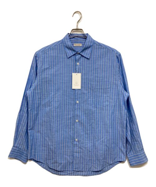 UNITED ARROWS（ユナイテッドアローズ）UNITED ARROWS (ユナイテッドアローズ) ストライプ長袖シャツ ブルー サイズ:L 未使用品の古着・服飾アイテム
