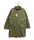 ITEMS URBAN RESEARCHアイテムズ アーバンリサーチ）の古着「中綿ライナー付 フードレスモッズコート」｜オリーブ