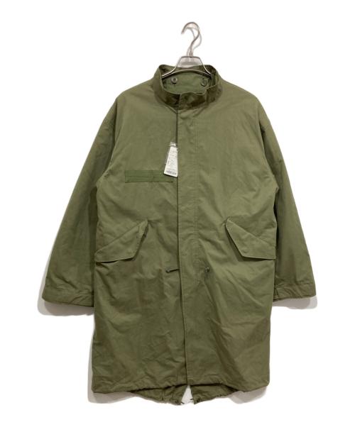 ITEMS URBAN RESEARCH（アイテムズ アーバンリサーチ）ITEMS URBAN RESEARCH (アイテムズ アーバンリサーチ) 中綿ライナー付 フードレスモッズコート オリーブ サイズ:Mの古着・服飾アイテム