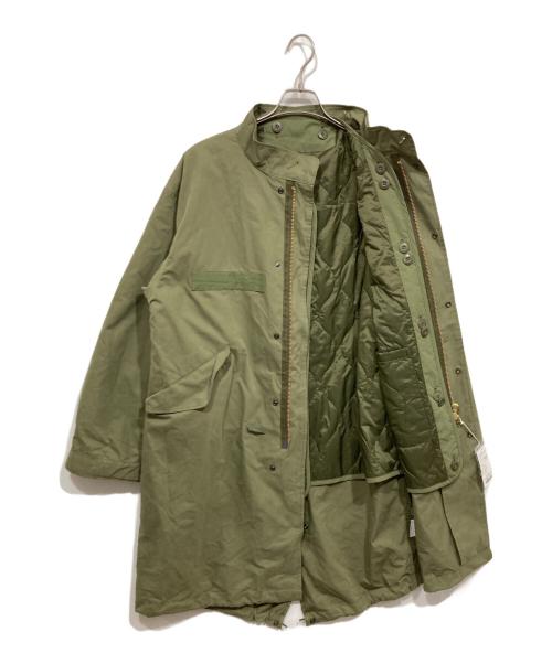 ITEMS URBAN RESEARCH（アイテムズ アーバンリサーチ）ITEMS URBAN RESEARCH (アイテムズ アーバンリサーチ) 中綿ライナー付 フードレスモッズコート オリーブ サイズ:Mの古着・服飾アイテム