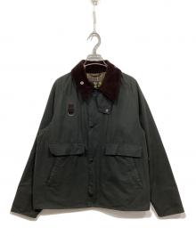 Barbour（バブアー）の古着「オイルドショートコート / OS SPEY」｜グリーン