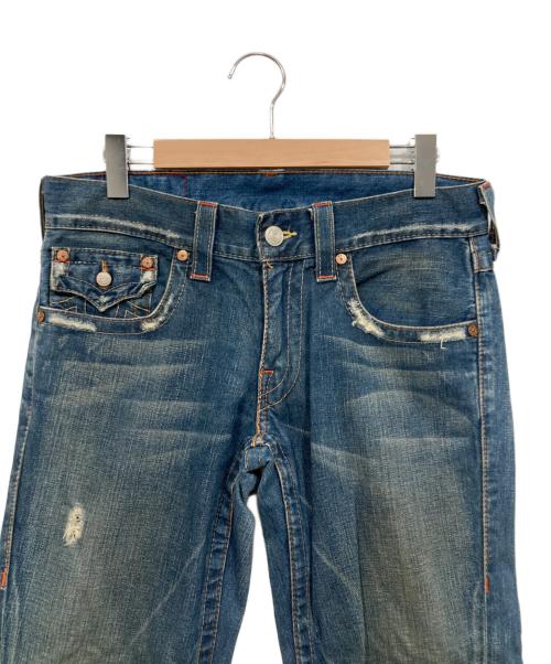 TRUE RELIGION（トゥルー レリジョン）TRUE RELIGION (トゥルー レリジョン) JOEYフレアデニムパンツ ブルー サイズ:W31（78.5cm）の古着・服飾アイテム