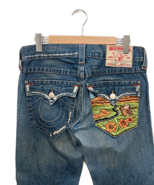 TRUE RELIGION（トゥルー レリジョン）TRUE RELIGION (トゥルー レリジョン) JOEYフレアデニムパンツ ブルー サイズ:W31（78.5cm）の古着・服飾アイテム