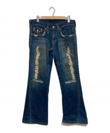 TRUE RELIGION（トゥルー レリジョン）の古着「JOEYフレアデニムパンツ」｜ブルー