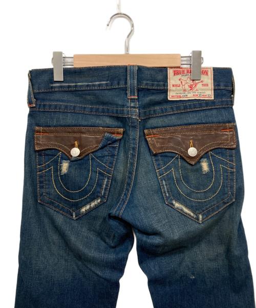 TRUE RELIGION（トゥルー レリジョン）TRUE RELIGION (トゥルー レリジョン) JOEYフレアデニムパンツ ブルー サイズ:W30（76cm）の古着・服飾アイテム