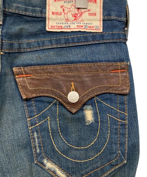 TRUE RELIGION（トゥルー レリジョン）TRUE RELIGION (トゥルー レリジョン) JOEYフレアデニムパンツ ブルー サイズ:W30（76cm）の古着・服飾アイテム