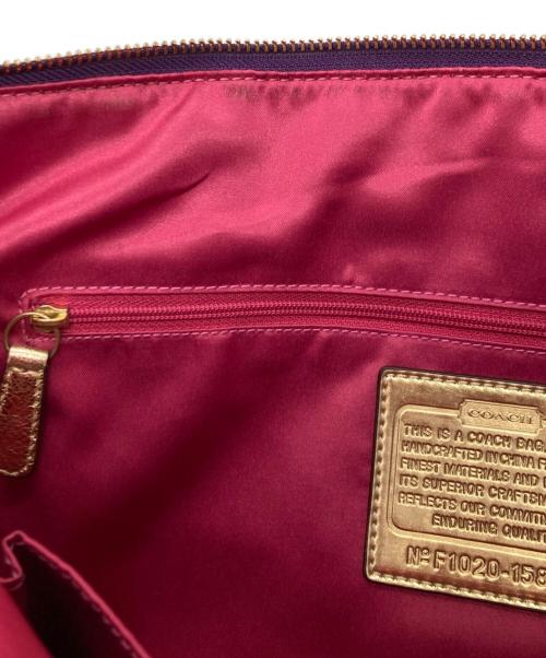 COACH（コーチ）COACH (コーチ) トートバッグ / ポピータータンアップリケグラム ベージュの古着・服飾アイテム