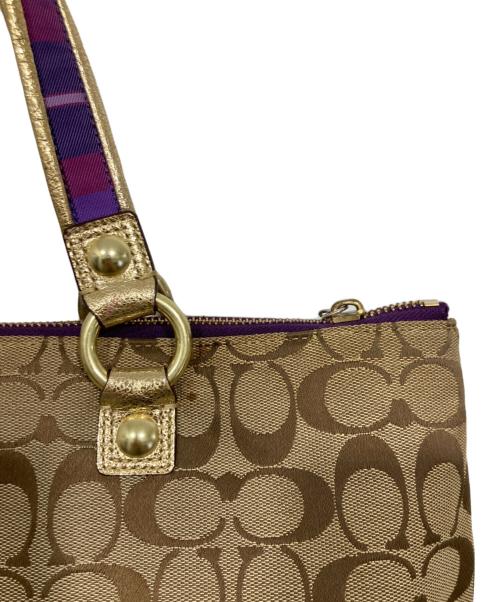 COACH（コーチ）COACH (コーチ) トートバッグ / ポピータータンアップリケグラム ベージュの古着・服飾アイテム