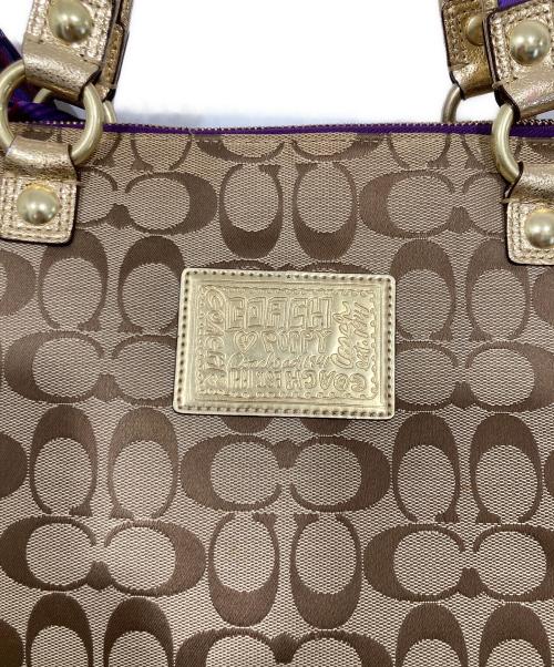 COACH（コーチ）COACH (コーチ) トートバッグ / ポピータータンアップリケグラム ベージュの古着・服飾アイテム