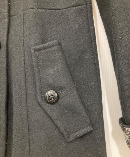 BURBERRY BLUE LABEL（バーバリー ブルー レーベル）BURBERRY BLUE LABEL (バーバリー ブルー レーベル) ファー付コート ブラック サイズ:38の古着・服飾アイテム