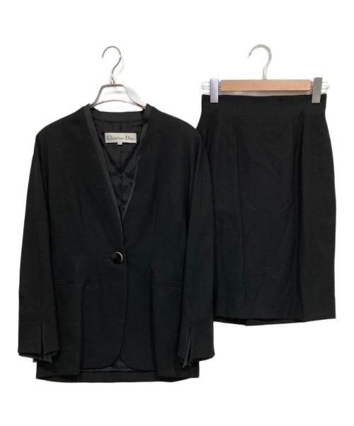 Christian Dior（クリスチャン ディオール）Christian Dior (クリスチャン ディオール) スカートスーツ ブラック サイズ:9号の古着・服飾アイテム