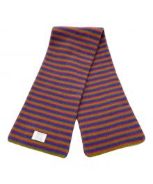 HERMES（エルメス）の古着「ベビーマフラー」｜ブルー×オレンジ
