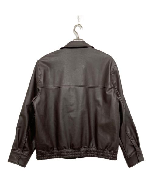ZARA（ザラ）ZARA (ザラ) フェイクレザージャケット ブラウン サイズ:ＸＬの古着・服飾アイテム