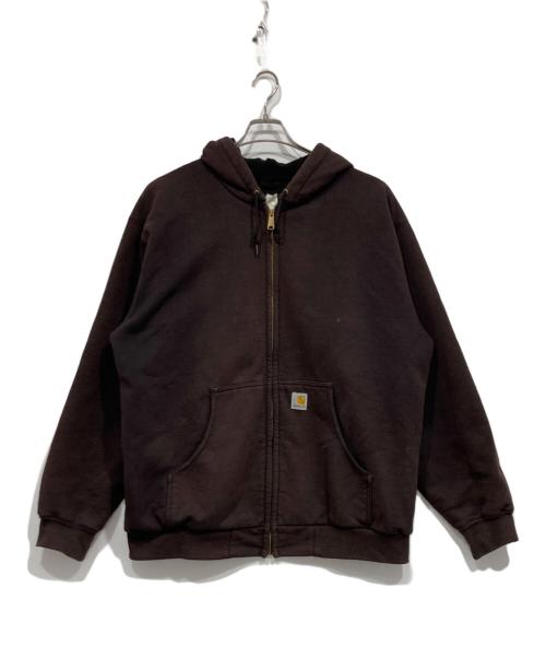 CarHartt（カーハート）CarHartt (カーハート) ジップパーカー ブラウン サイズ:ＸＬの古着・服飾アイテム