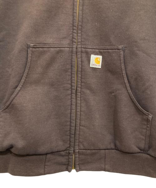 CarHartt（カーハート）CarHartt (カーハート) ジップパーカー ブラウン サイズ:ＸＬの古着・服飾アイテム