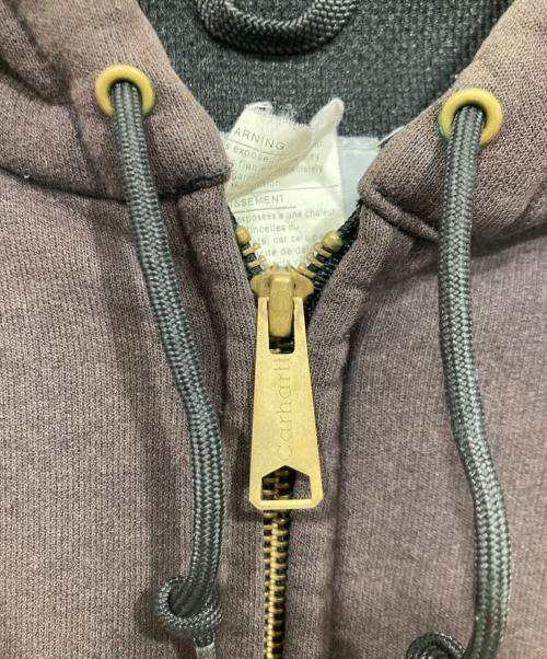 CarHartt（カーハート）CarHartt (カーハート) ジップパーカー ブラウン サイズ:ＸＬの古着・服飾アイテム