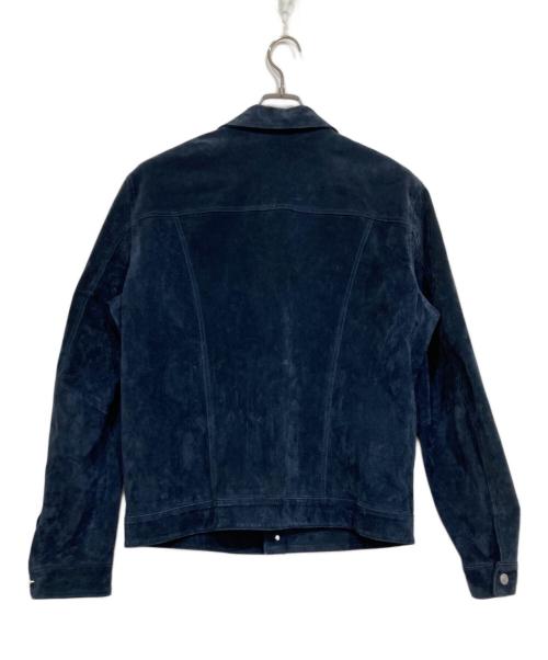 BENETTON（ベネトン）BENETTON (ベネトン) ピッグレザージャケット ネイビー サイズ:XLの古着・服飾アイテム