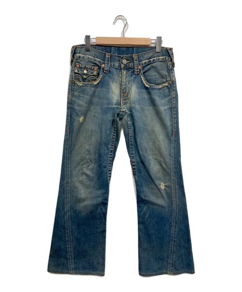 TRUE RELIGION（トゥルー レリジョン）TRUE RELIGION (トゥルー レリジョン) フレアデニムパンツ / 803 ブルー サイズ:W30（76cm）の古着・服飾アイテム