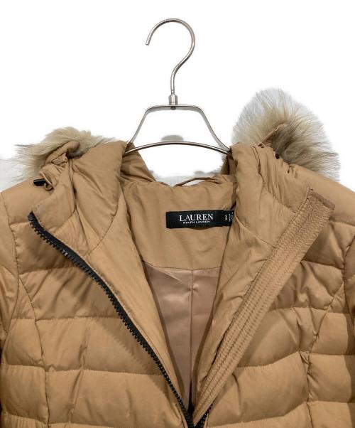 LAUREN RALPH LAUREN（ローレン ラルフ ローレン）LAUREN RALPH LAUREN (ローレン ラルフ ローレン) ダウンコート ベージュ サイズ:Sの古着・服飾アイテム