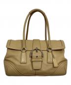 COACHコーチ）の古着「ハンドバッグ」｜ベージュ