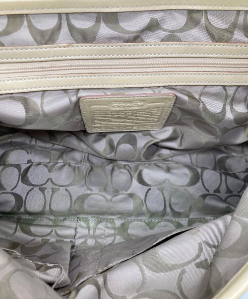 COACH（コーチ）COACH (コーチ) ハンドバッグ ベージュの古着・服飾アイテム
