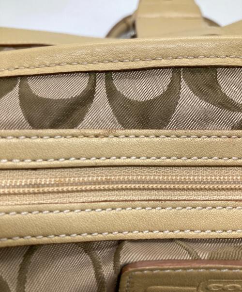 COACH（コーチ）COACH (コーチ) ハンドバッグ ベージュの古着・服飾アイテム