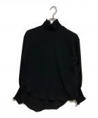 CELERIセルリ）の古着「シャーリングブラウス / Shirring Blouse」｜ブラック
