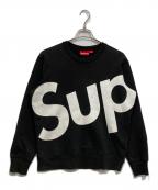 SUPREMEシュプリーム）の古着「Big Logo Crewneck」｜ブラック