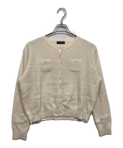 TAKASHIMAYA（高島屋）TAKASHIMAYA (高島屋) カシミヤカーディガン ホワイト サイズ:3Lの古着・服飾アイテム