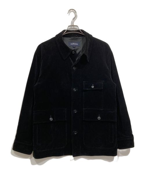 NEWYORKER（ニューヨーカー）NEWYORKER (ニューヨーカー) コーデュロイカバーオール ブラック サイズ:Lの古着・服飾アイテム