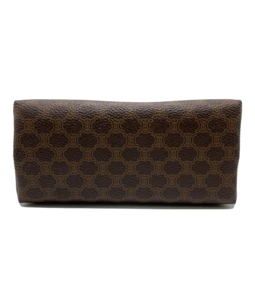 CELINE（セリーヌ）CELINE (セリーヌ) マカダム柄ヴィンテージコスメポーチ ブラウンの古着・服飾アイテム