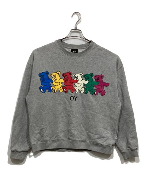 OY（オーワイ）OY (オーワイ) ベアープリントスウェット グレー サイズ:1の古着・服飾アイテム