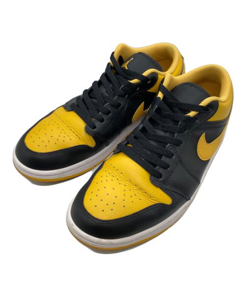 NIKE（ナイキ）NIKE (ナイキ) AIR JORDAN 1 LOW ブラック×イエロー サイズ:27.5の古着・服飾アイテム