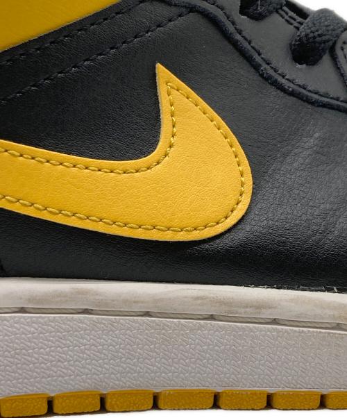 NIKE（ナイキ）NIKE (ナイキ) AIR JORDAN 1 LOW ブラック×イエロー サイズ:27.5の古着・服飾アイテム
