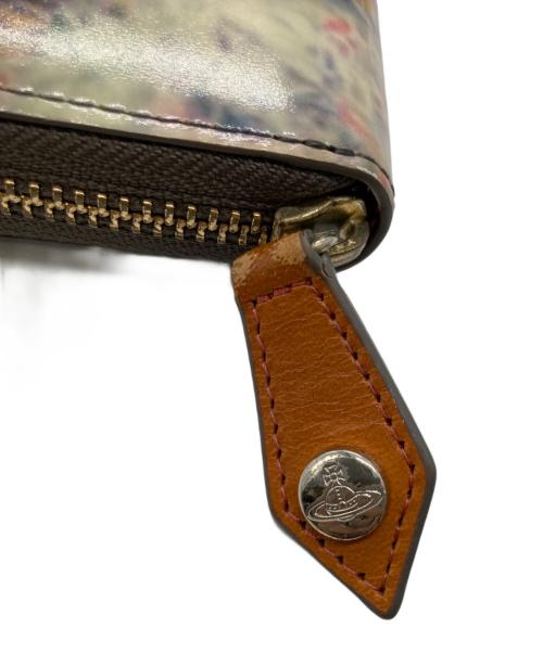 Vivienne Westwood（ヴィヴィアンウエストウッド）Vivienne Westwood (ヴィヴィアンウエストウッド) SIVA パテントレザー ラウンドファスナー長財布 マルチカラーの古着・服飾アイテム