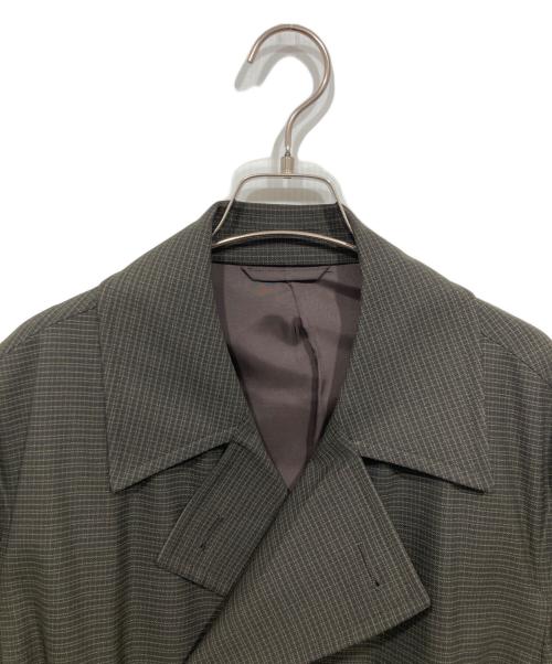Calvin Klein（カルバンクライン）Calvin Klein (カルバンクライン) ステンカラーコート ブラウン サイズ:Lの古着・服飾アイテム