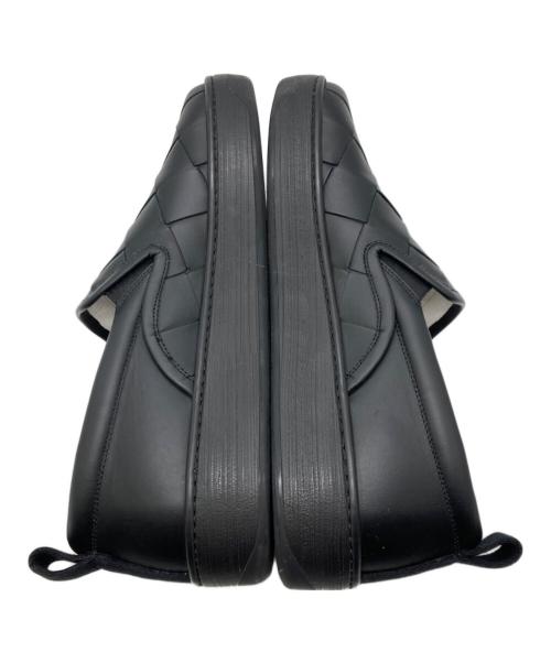 BOTTEGA VENETA（ボッテガベネタ）BOTTEGA VENETA (ボッテガベネタ) イントレチャートスリッポン ブラック サイズ:42 1/2の古着・服飾アイテム