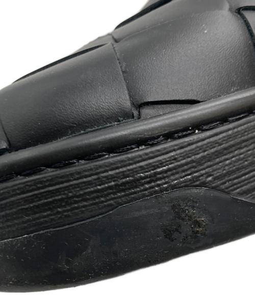 BOTTEGA VENETA（ボッテガベネタ）BOTTEGA VENETA (ボッテガベネタ) イントレチャートスリッポン ブラック サイズ:42 1/2の古着・服飾アイテム