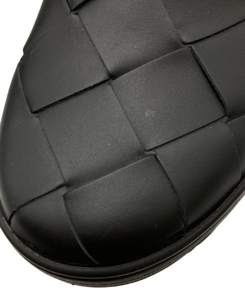 BOTTEGA VENETA（ボッテガベネタ）BOTTEGA VENETA (ボッテガベネタ) イントレチャートスリッポン ブラック サイズ:42 1/2の古着・服飾アイテム